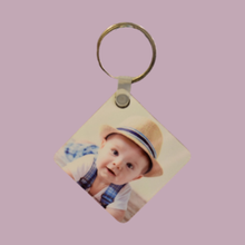 Load image into Gallery viewer, Square Wooden Keyring
